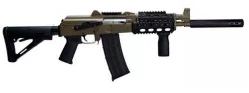 Zastava Arms ZPAP M85 Semi-Automatic Rifle 223 Remington/5.56mm NATO 16" Barrel (1)-30Rd Magazine Krinkov Style Sights Black Magpul CTR Stock Flat Dark Earth Cerakote Finish