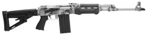 Zastava ZPAP M77 Semi-Automatic Rifle.308 Winchester/7.62x51mm 19.7" Barrel (1)-20Rd Magazine Adjustable Sights Black Polymer Folding Stock SFALSEw Camouflage Cerakote Finish