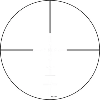 ZeroTech Thrive HD Rifle Scope 2.5-15x50 30mm SFP PHR-ii MOA Non-Illum Black