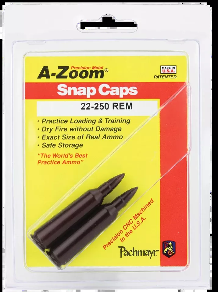 A-Zoom 12254 Rifle Snap Cap 22-250 Remington 2-Pack